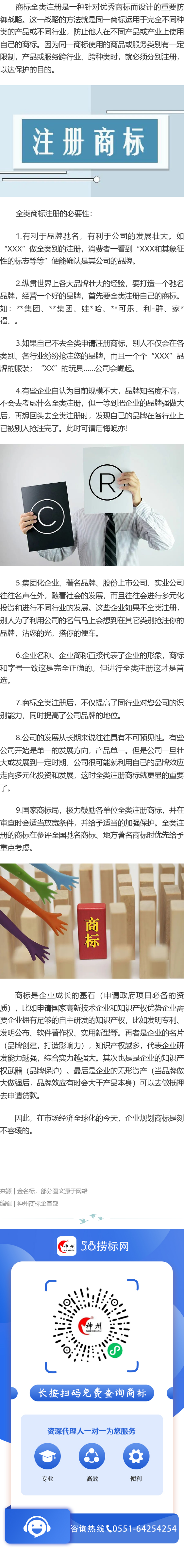 商標為什么要選擇全類注冊？