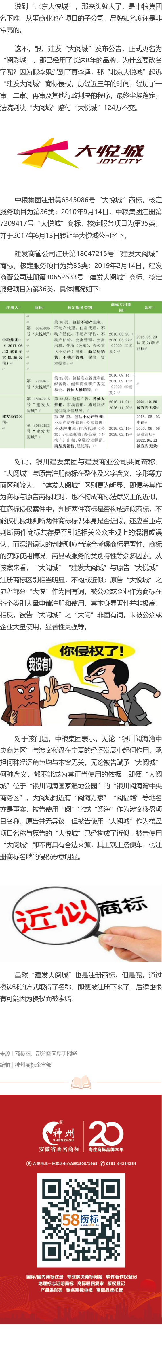 “大悅城”訴“大閱城”，一字之差價(jià)百萬(wàn)！